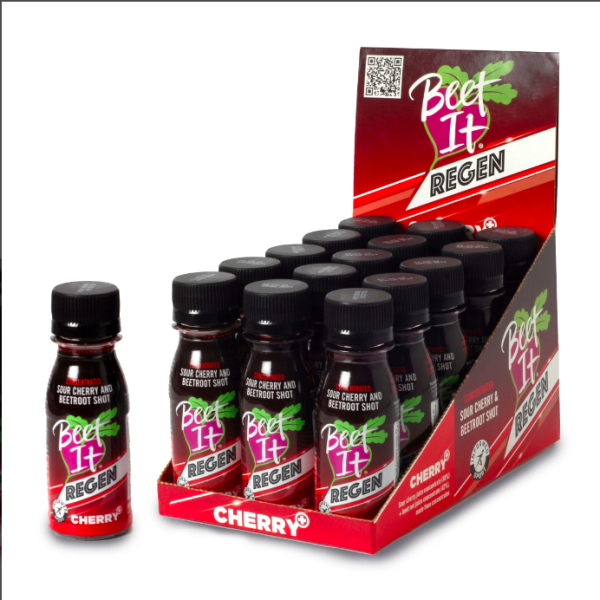 Beet It Sport Regen Cherry + Pacco da 15×70 ml