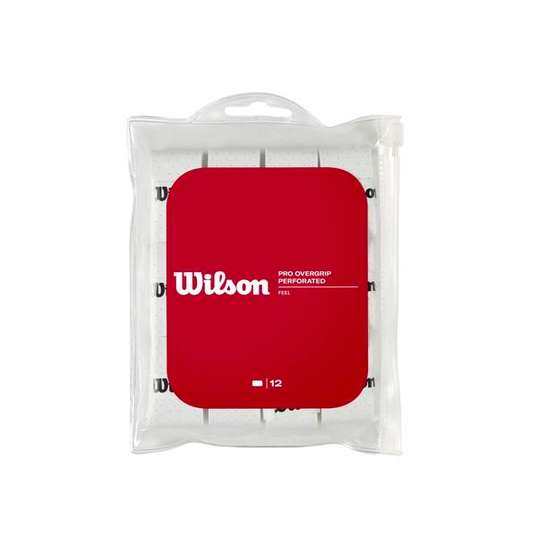 WILSON PRO OVERGRIP PERFORATED 12PK WH